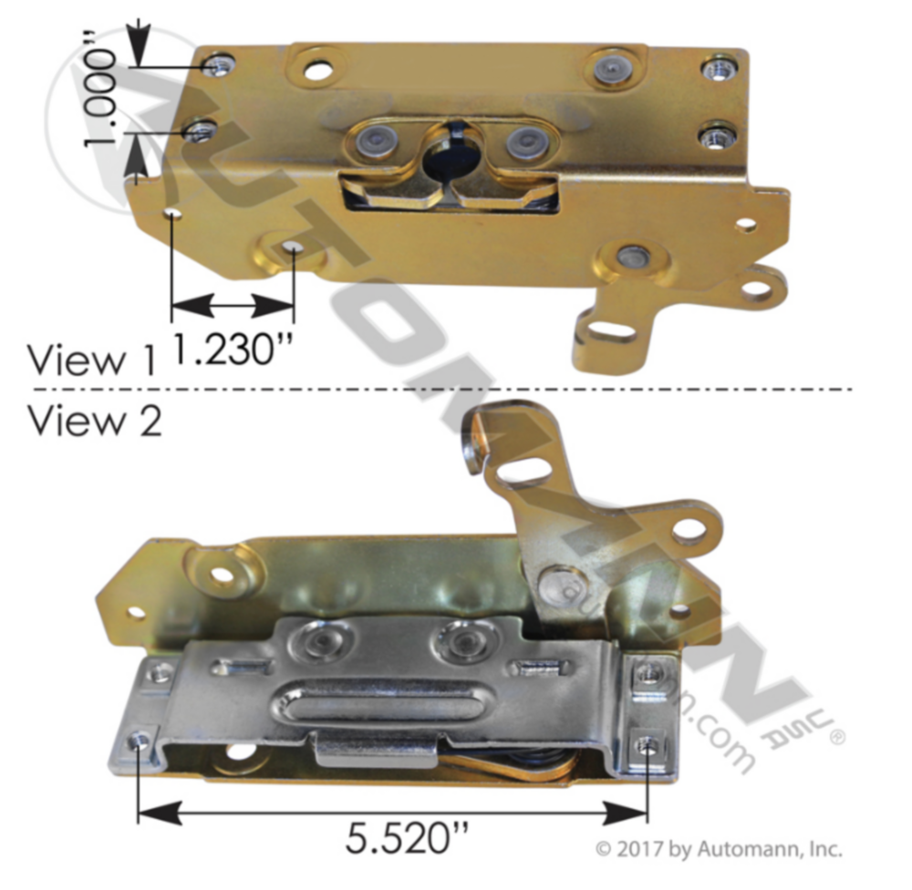 Automann Door Latch LH Peterbilt