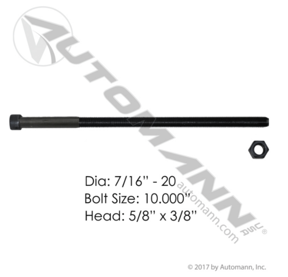 Automann Center Bolt 7/16in X 10in