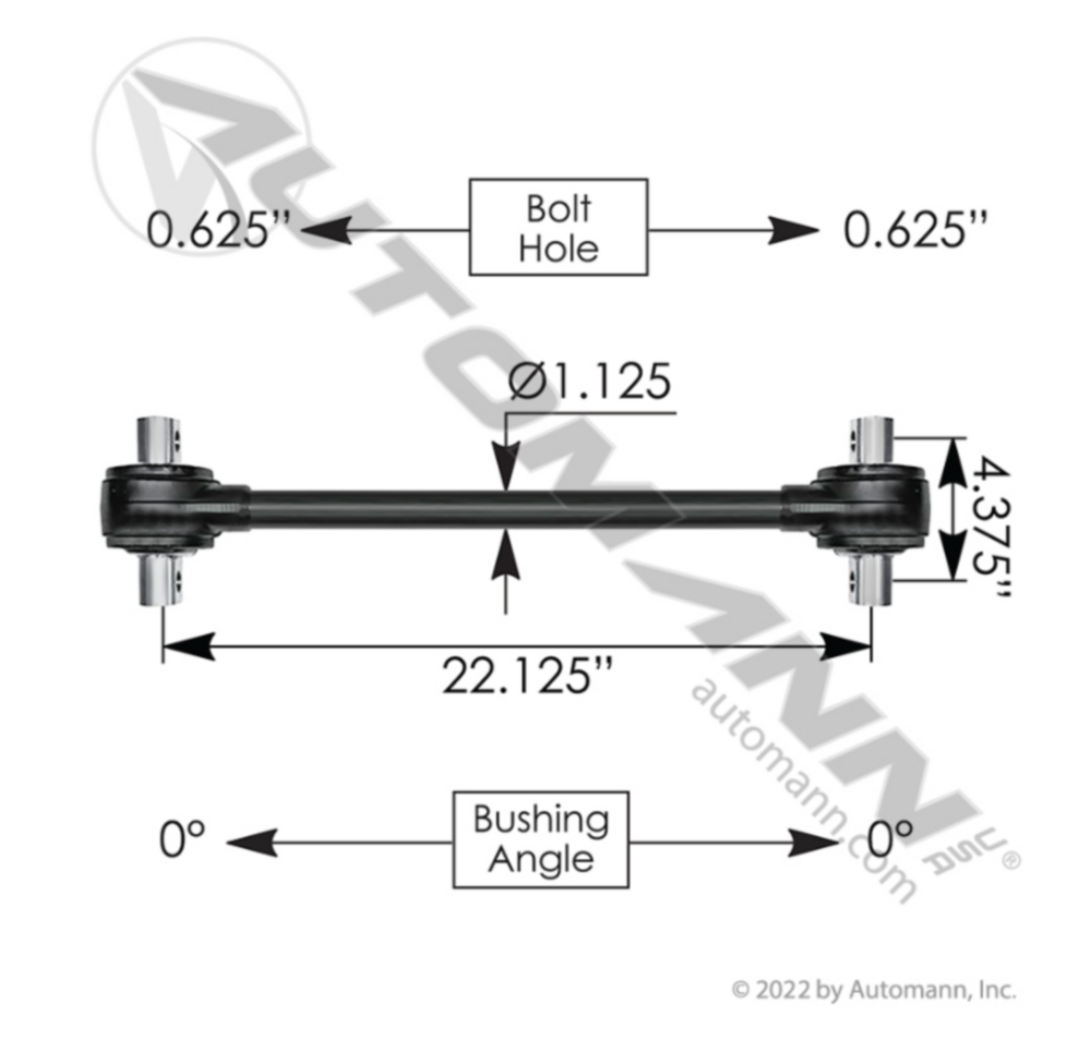 Automann Torque Rod 22.125in Sealed Volvo