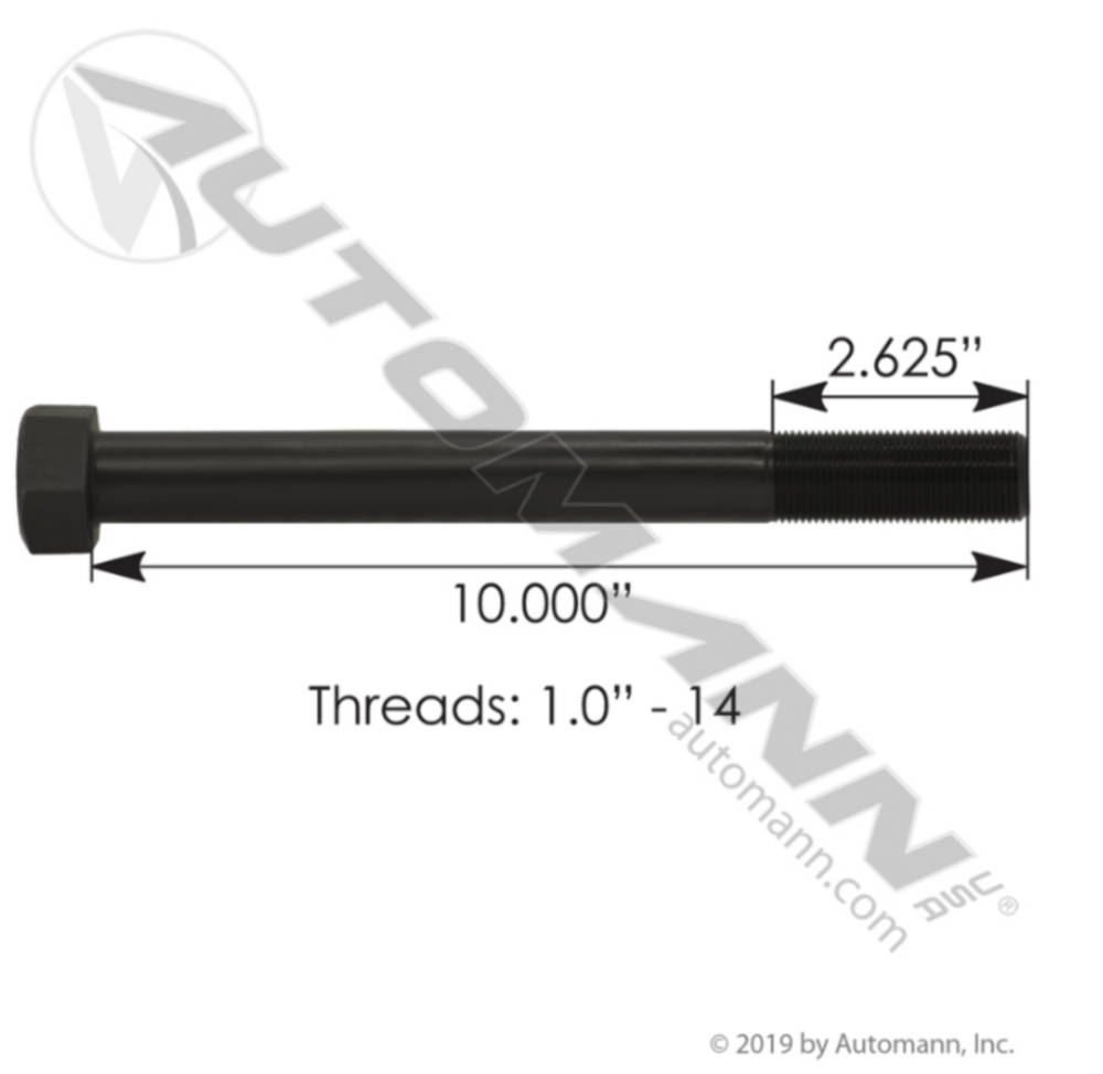 Automann Tandem Bolt 1in-14 X 10in GR8