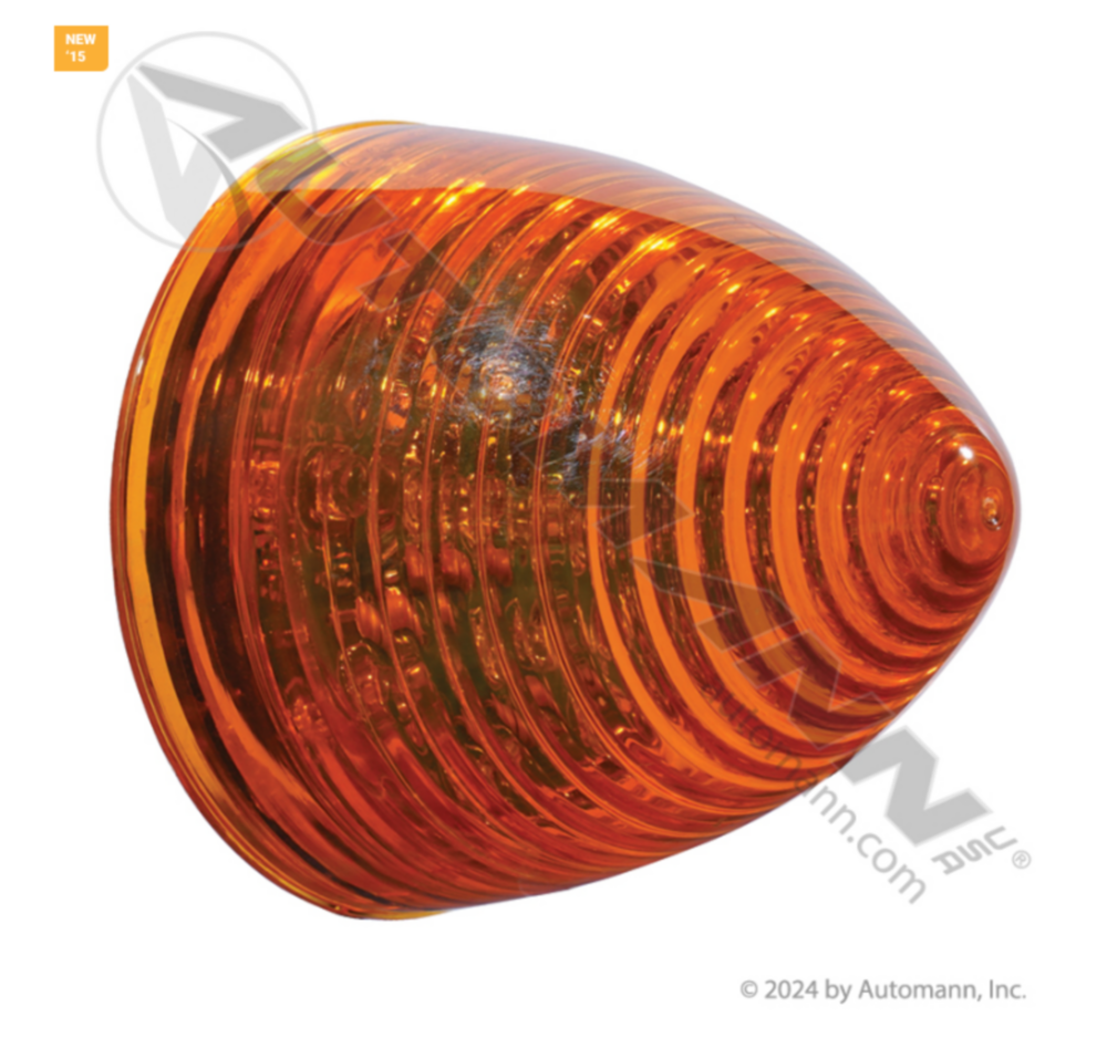 Automann Marker Light LED 2-1/2in Beehive Amber