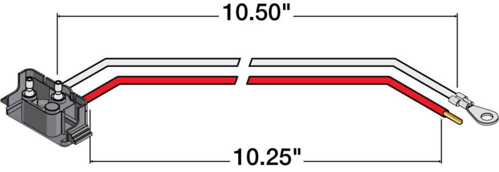 PIGTAIL, STOP TURN 2 WIRE