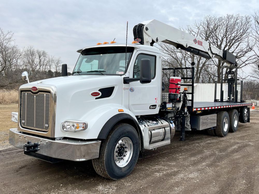2025 Peterbilt 567 8x4 IMT 28562 Drywall Crane Truck