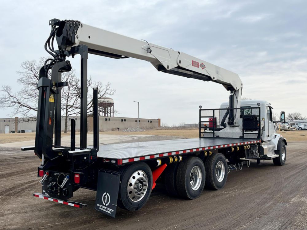 2025 Peterbilt 567 8x4 IMT 28562 Drywall Crane Truck