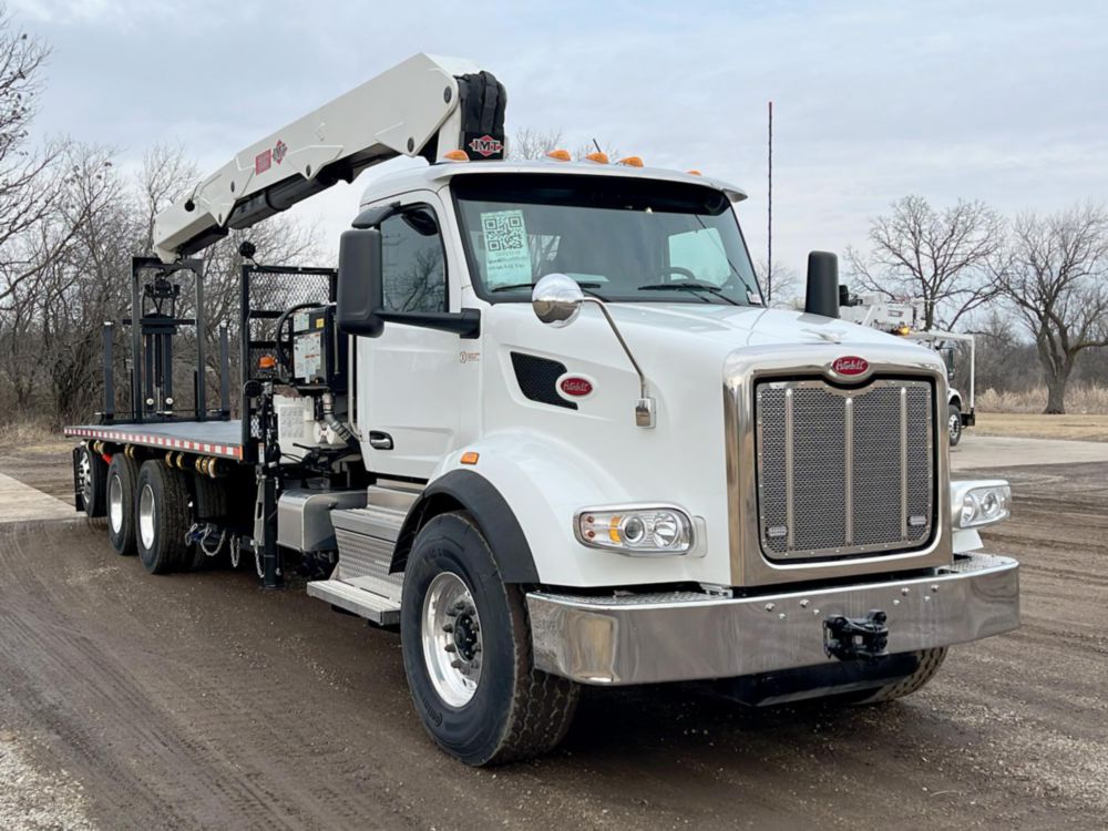 2025 Peterbilt 567 8x4 IMT 28562 Drywall Crane Truck