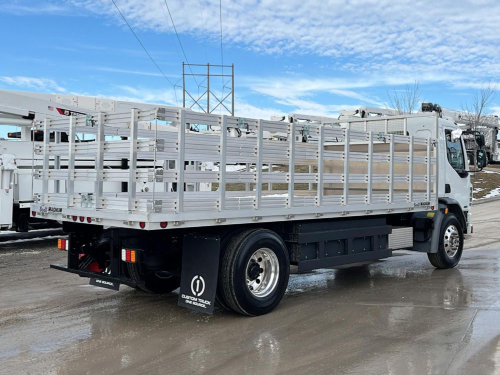 2024 Peterbilt 220 EV 4x2 20' Tafco Flatbed Truck