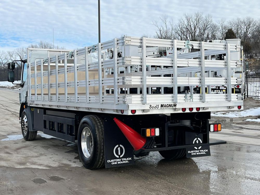 2024 Peterbilt 220 EV 4x2 20' Tafco Flatbed Truck