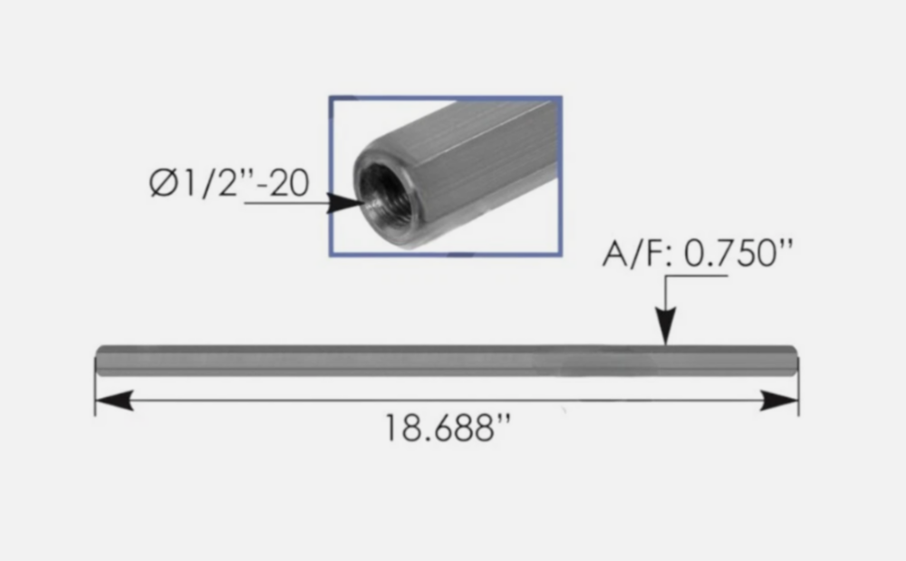 Automann Clutch Rod 18.70in Peterbilt