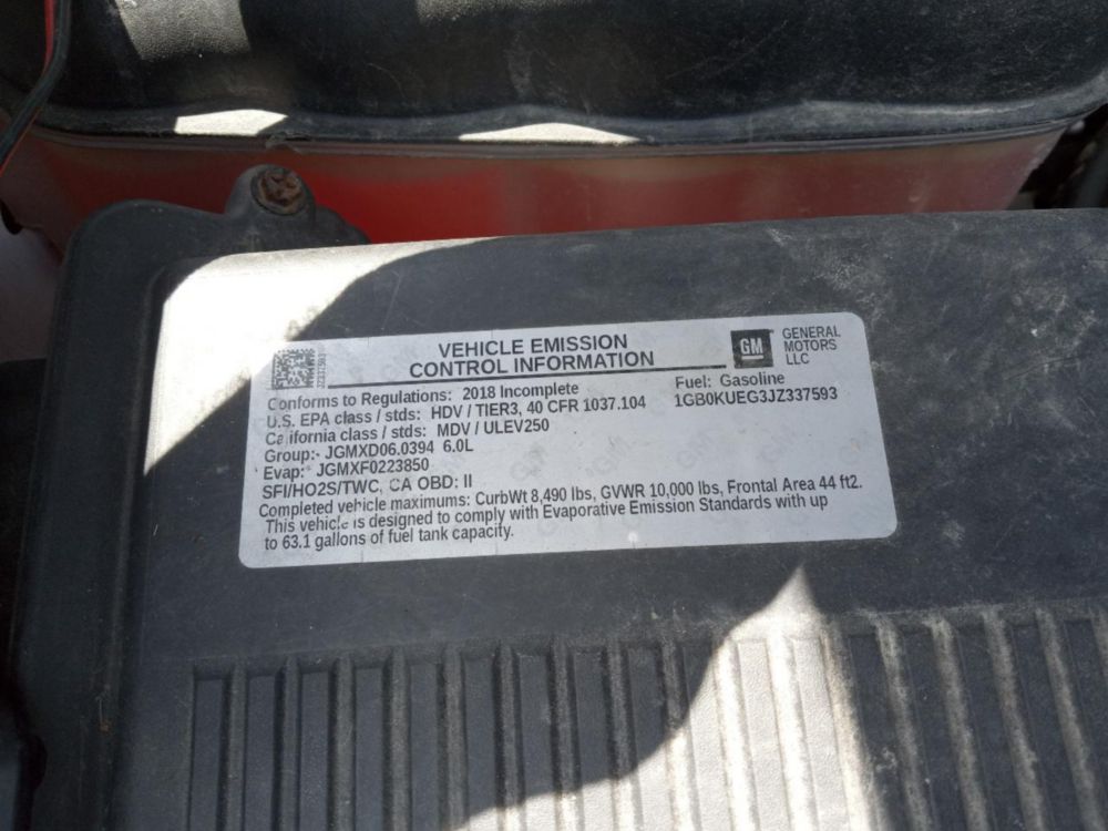 2018 Chevrolet Silverado 2500 4x4 Service Truck