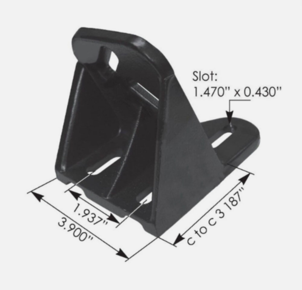 Automann Hood Guide Bracket LH Kenworth