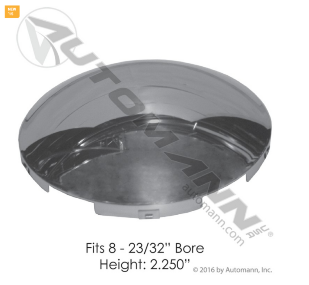Automann Front Hub Cap 5 Notch 7/16in Lip S.Steel