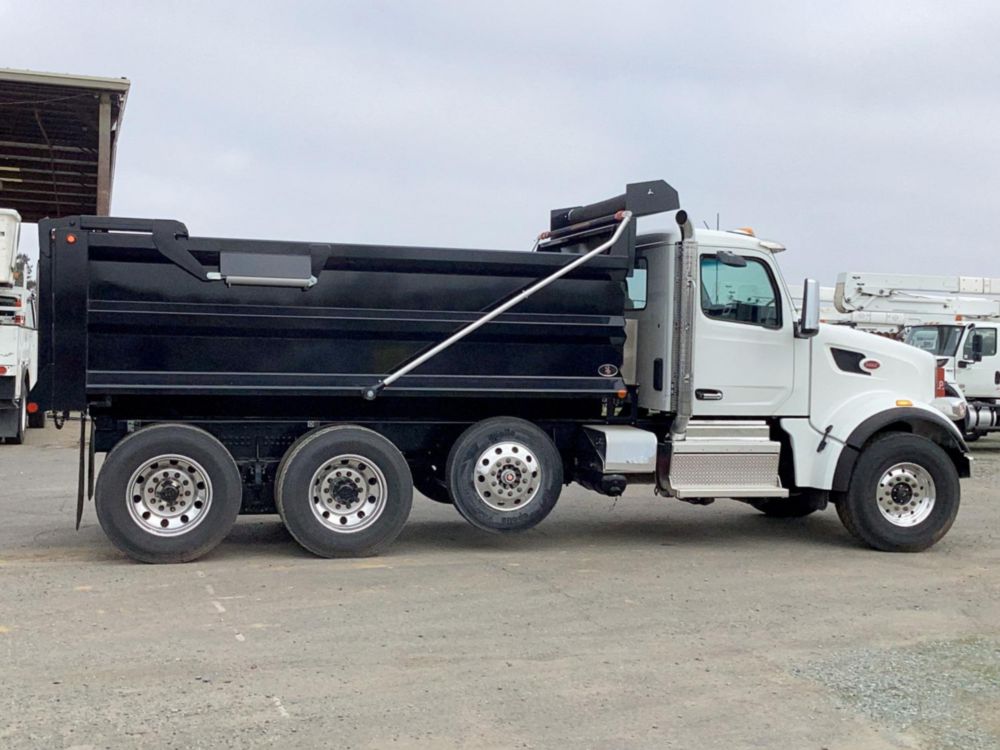 2025 Peterbilt 567 8x4 16' Ox Bodies Dump Truck