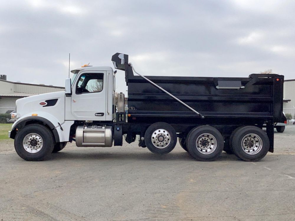 2025 Peterbilt 567 8x4 16' Ox Bodies Dump Truck