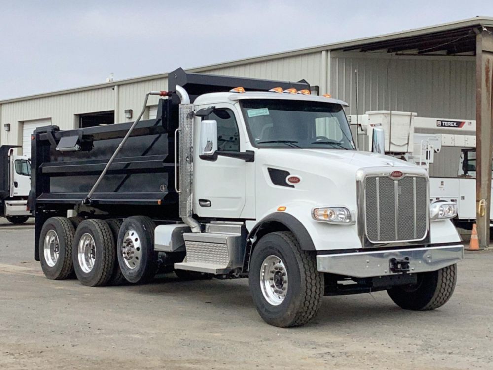 2025 Peterbilt 567 8x4 16' Ox Bodies Dump Truck