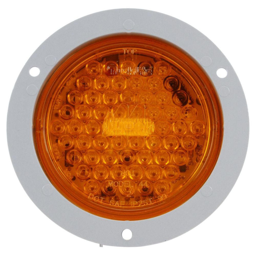 4" GRY FLNG MNT RND YEL 42 LED