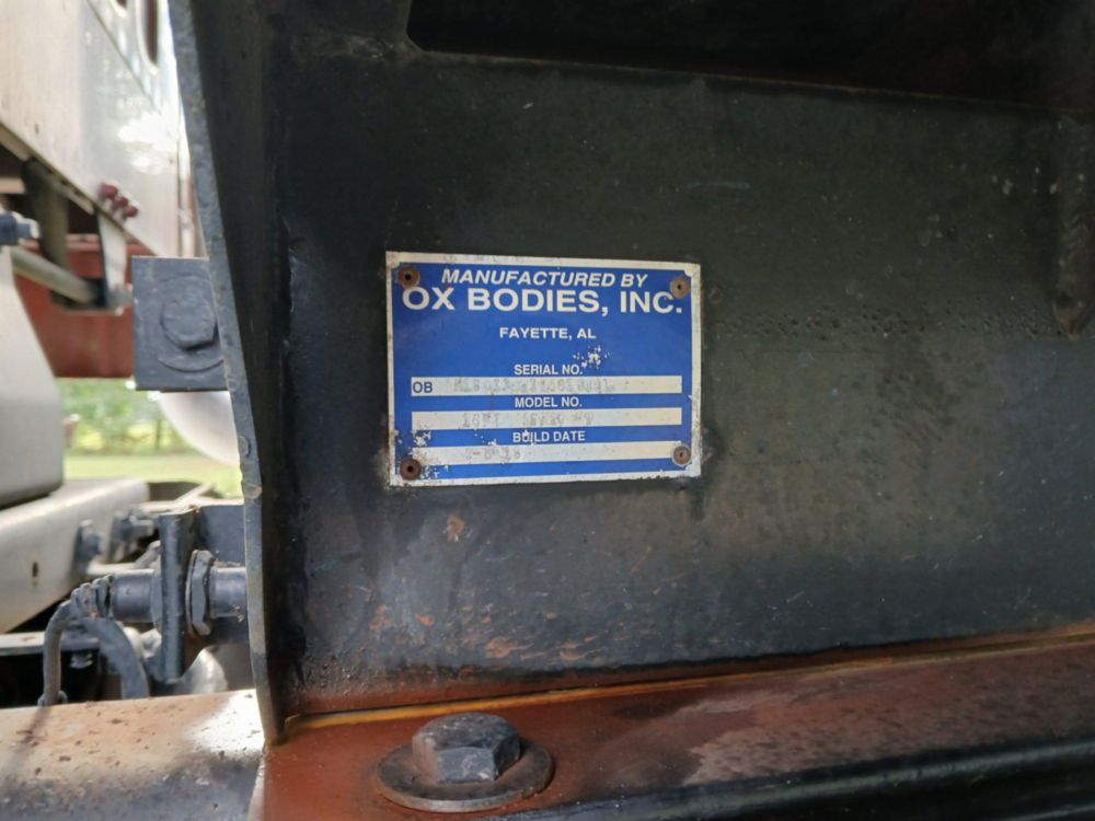 2019 Tri Oxbody Oxbody Dump Truck