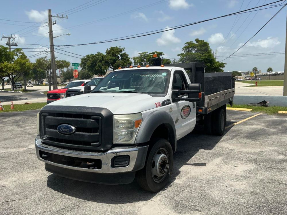 2013 Ford F-450 Powerstroke Powered Flatbed Truck