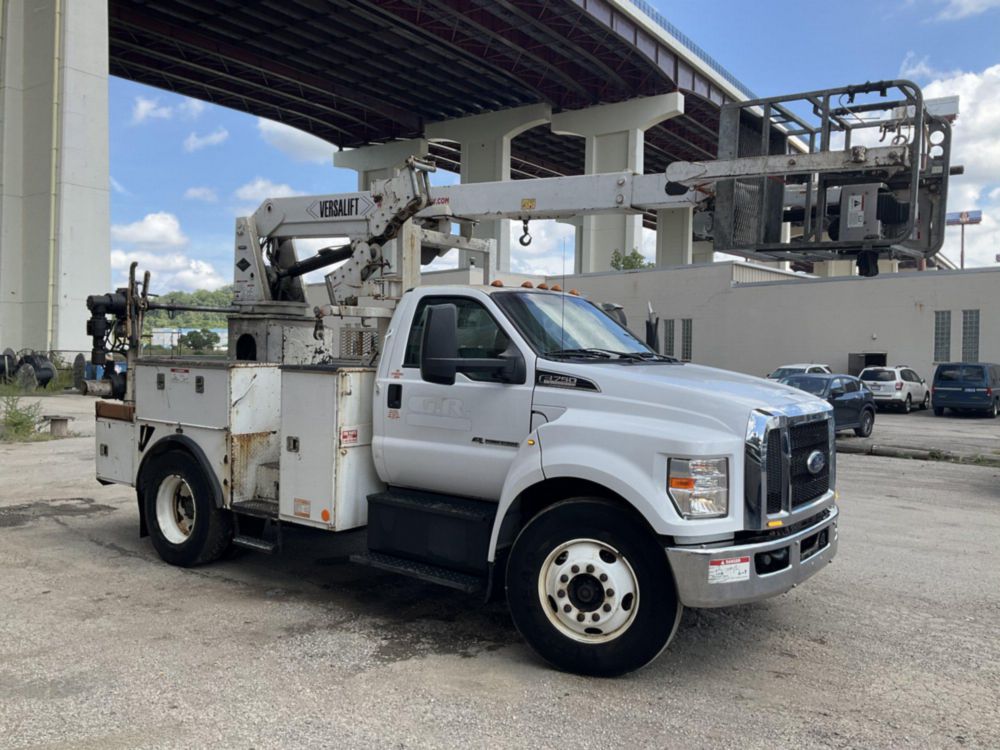 2019 Ford F-750 Powerstroke Versalift VTP-40NE Cable Placer Truck