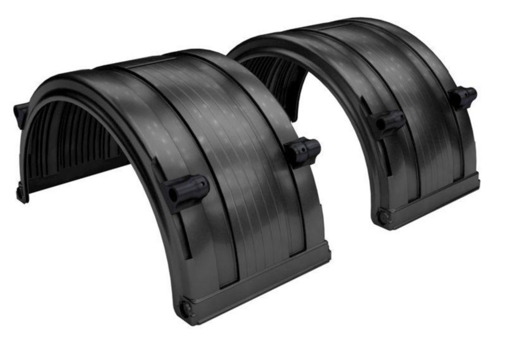 BLACK POLY FENDER (SET)