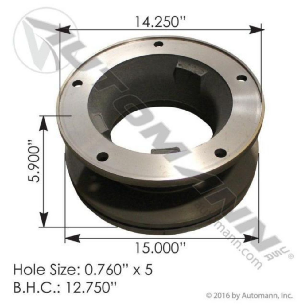 Automann Hydraulic Disc Rotor 15.000in