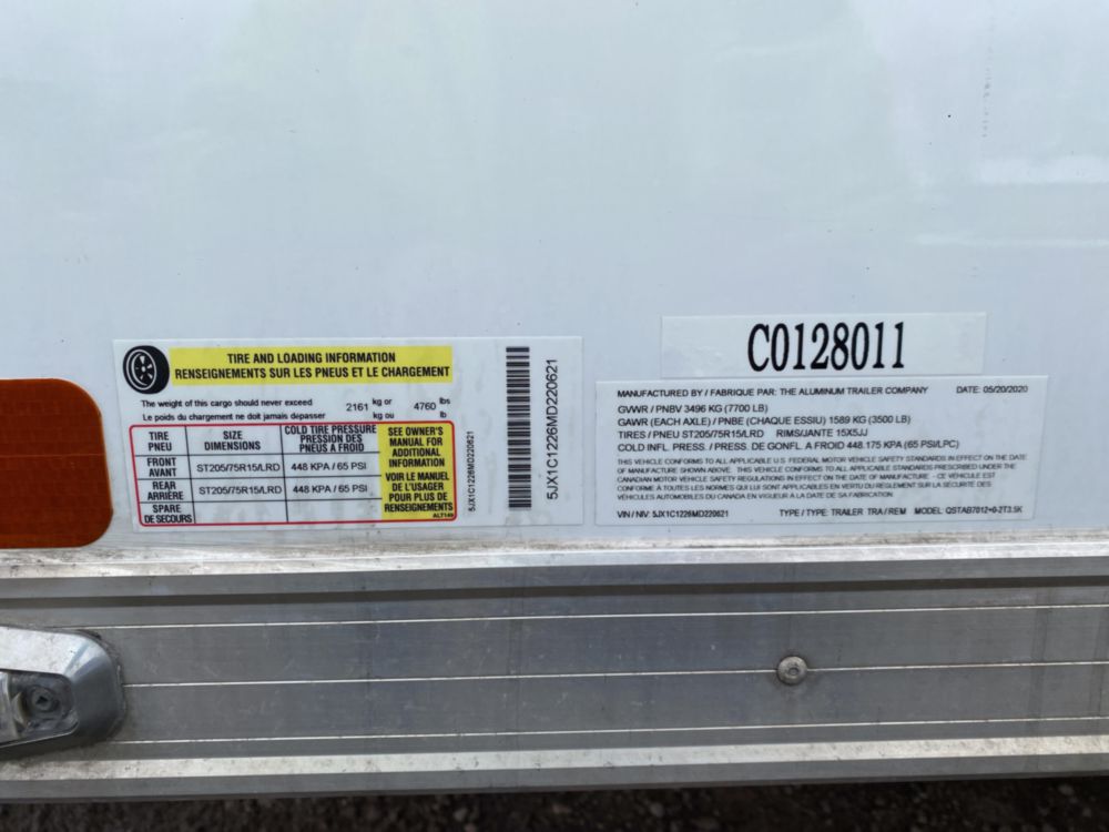 ATC 7X12 Cable Splicing Trailer