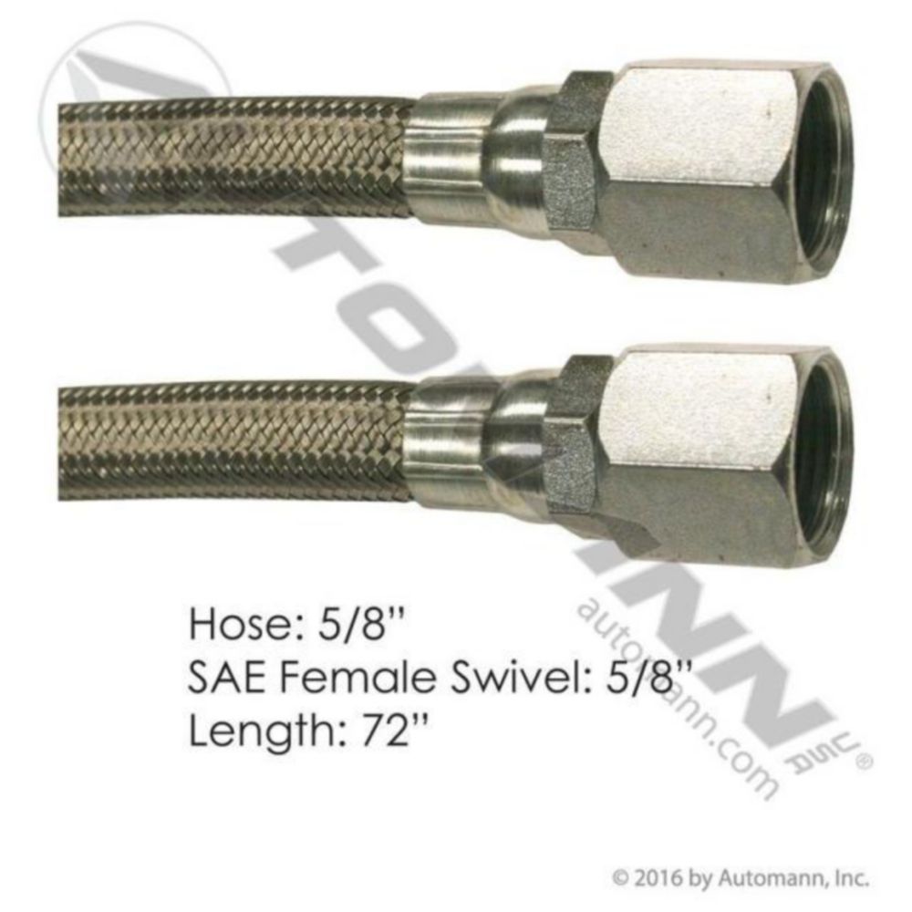 Automann Discharge Hose 2 Fem SAE Swivel 72in
