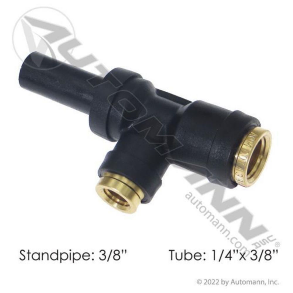 Automann PLC Standpipe Run Tee 3/8 X 1/4 X 3/8in