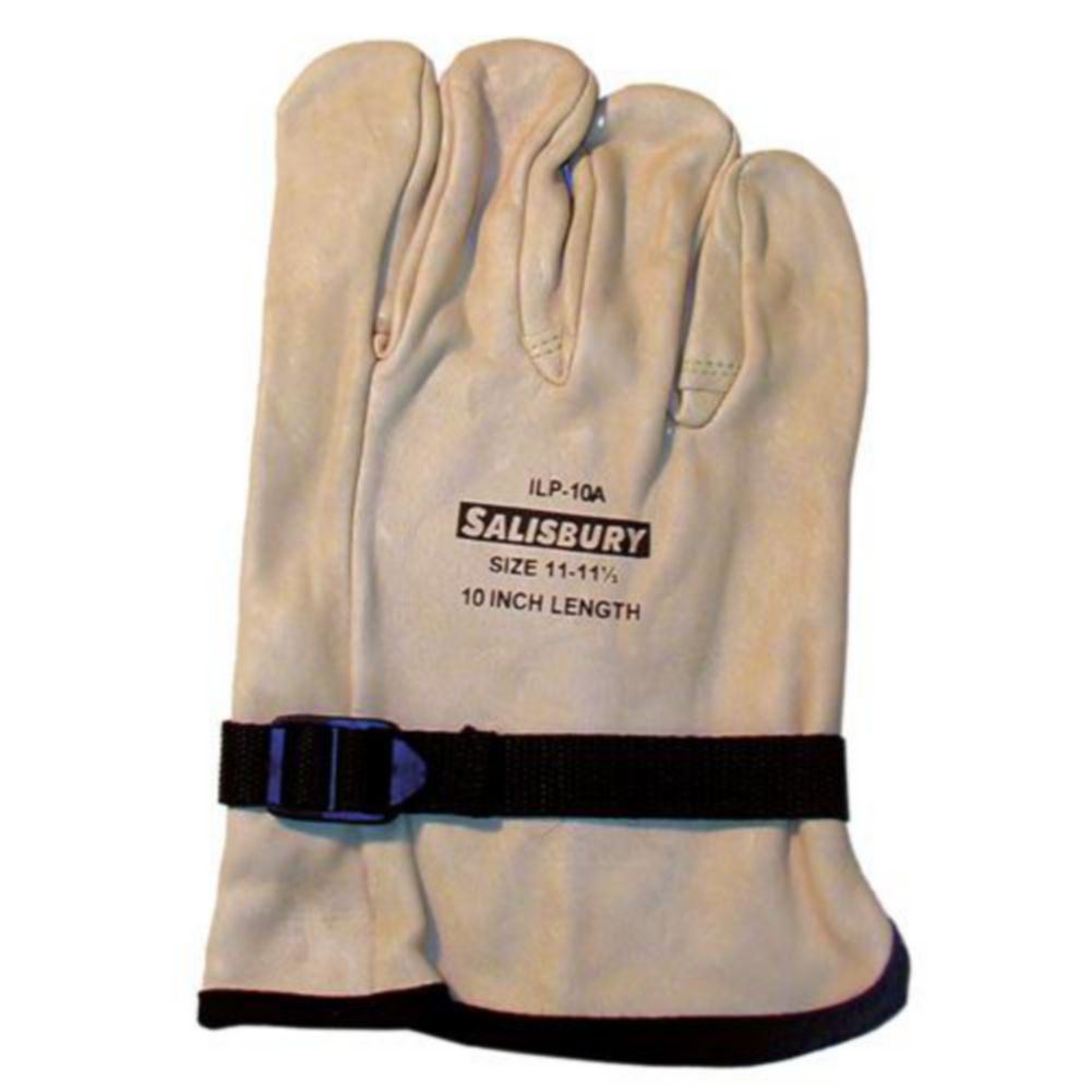 Salisbury Leather Protector Glove Import Cowhide, 10'' , w/ Pull Strap
