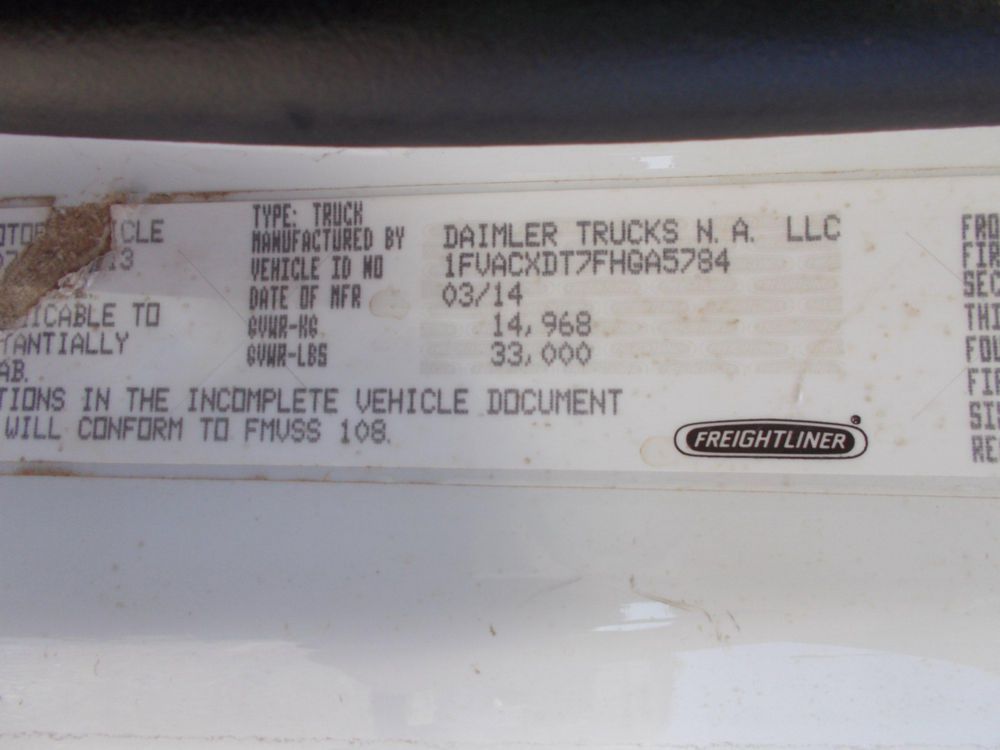 2015 Freightliner M2 4x2 Terex Commander 4047 Digger Derrick Truck
