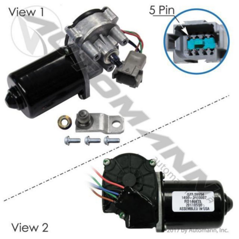 Automann Wiper Motor Kenworth Peterbilt