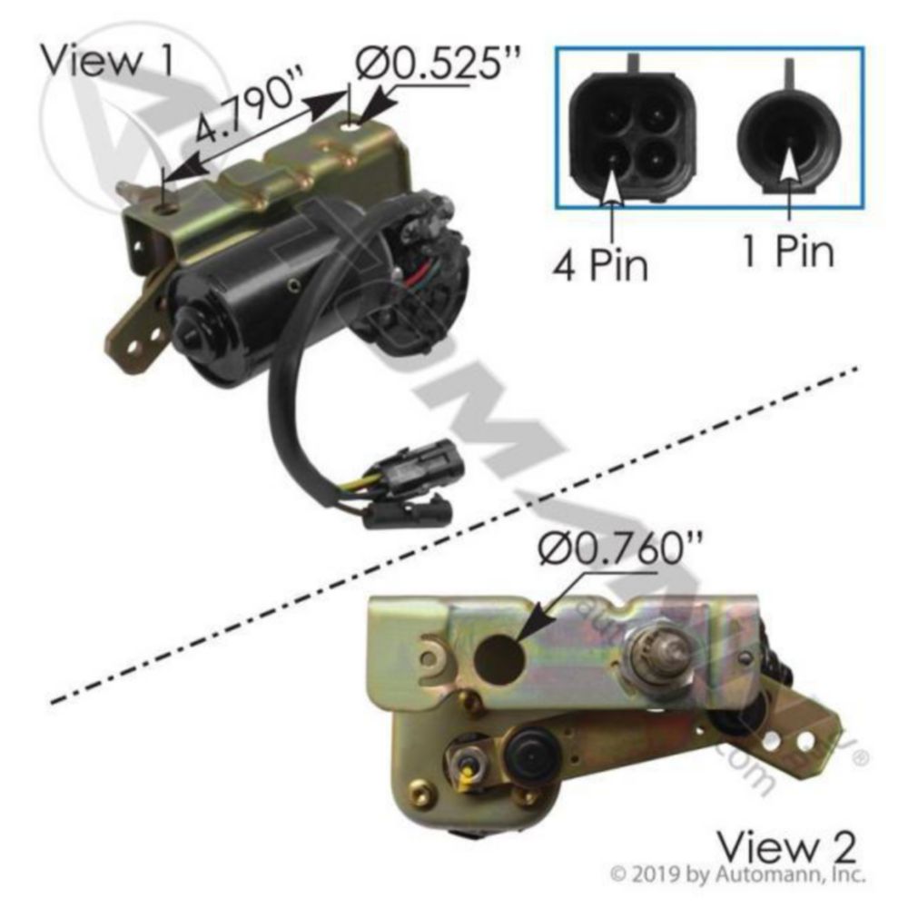 Automann Wiper Motor Assembly