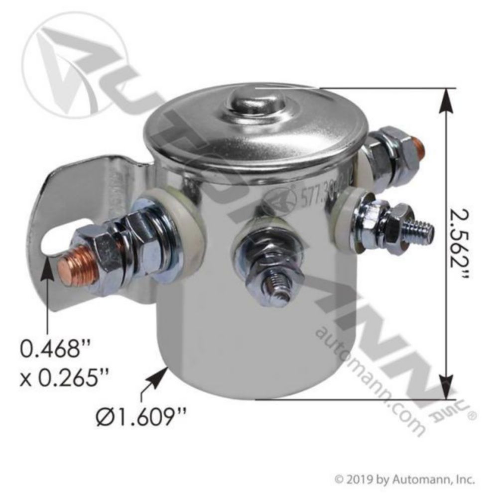 Automann Starter Solenoid 4 Terminal 85A 12V