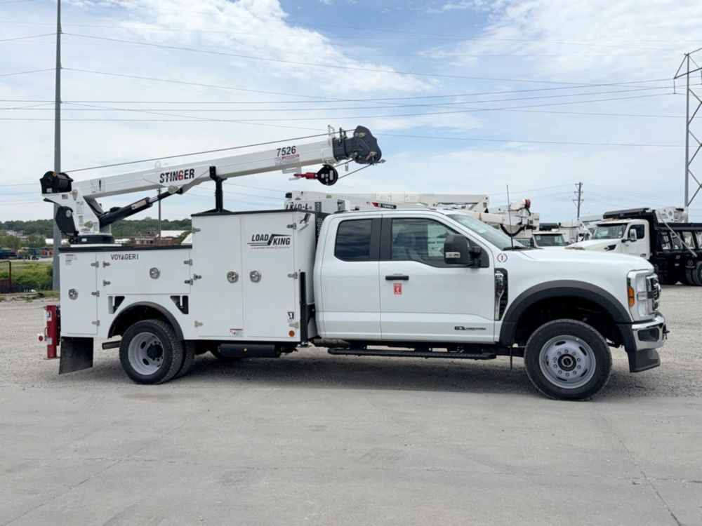 2025 Ford F550 4x4 Load King Voyager 1 Service Truck w/ Stinger Crane