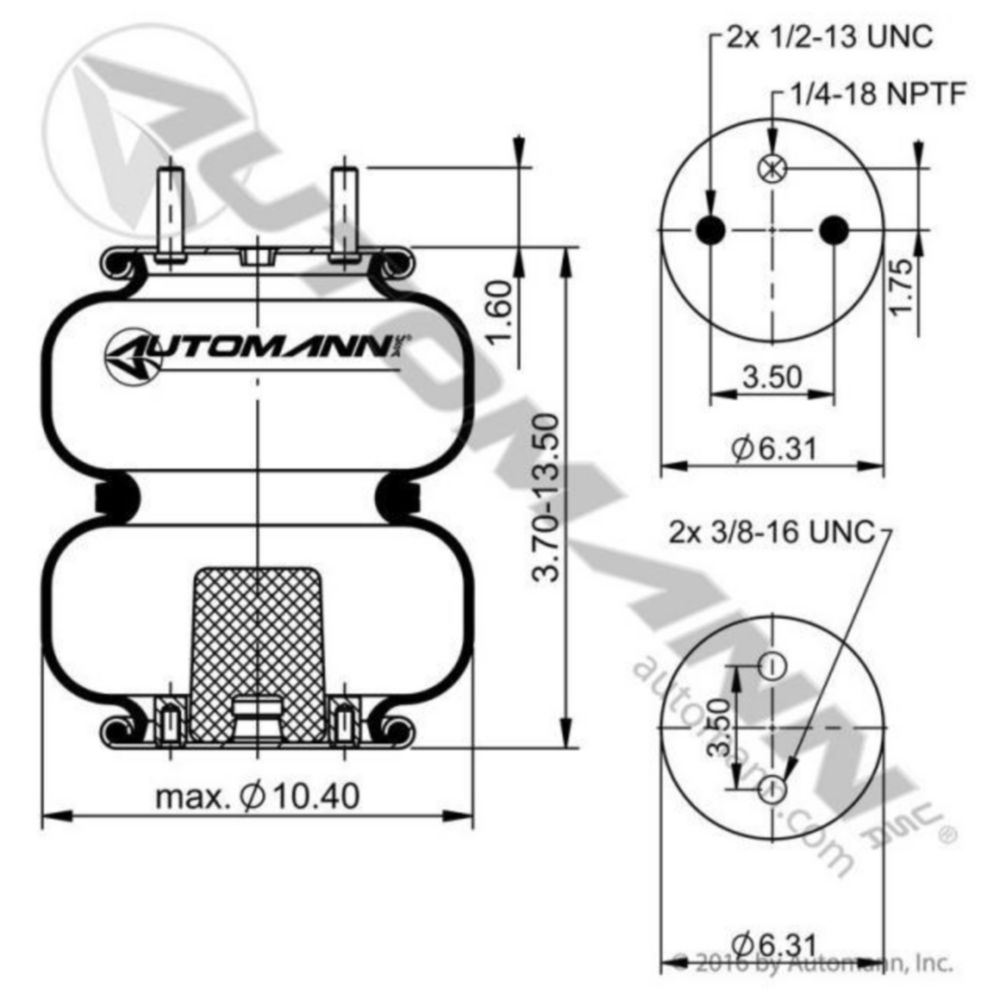 Phoenix Air Spring Double Convoluted