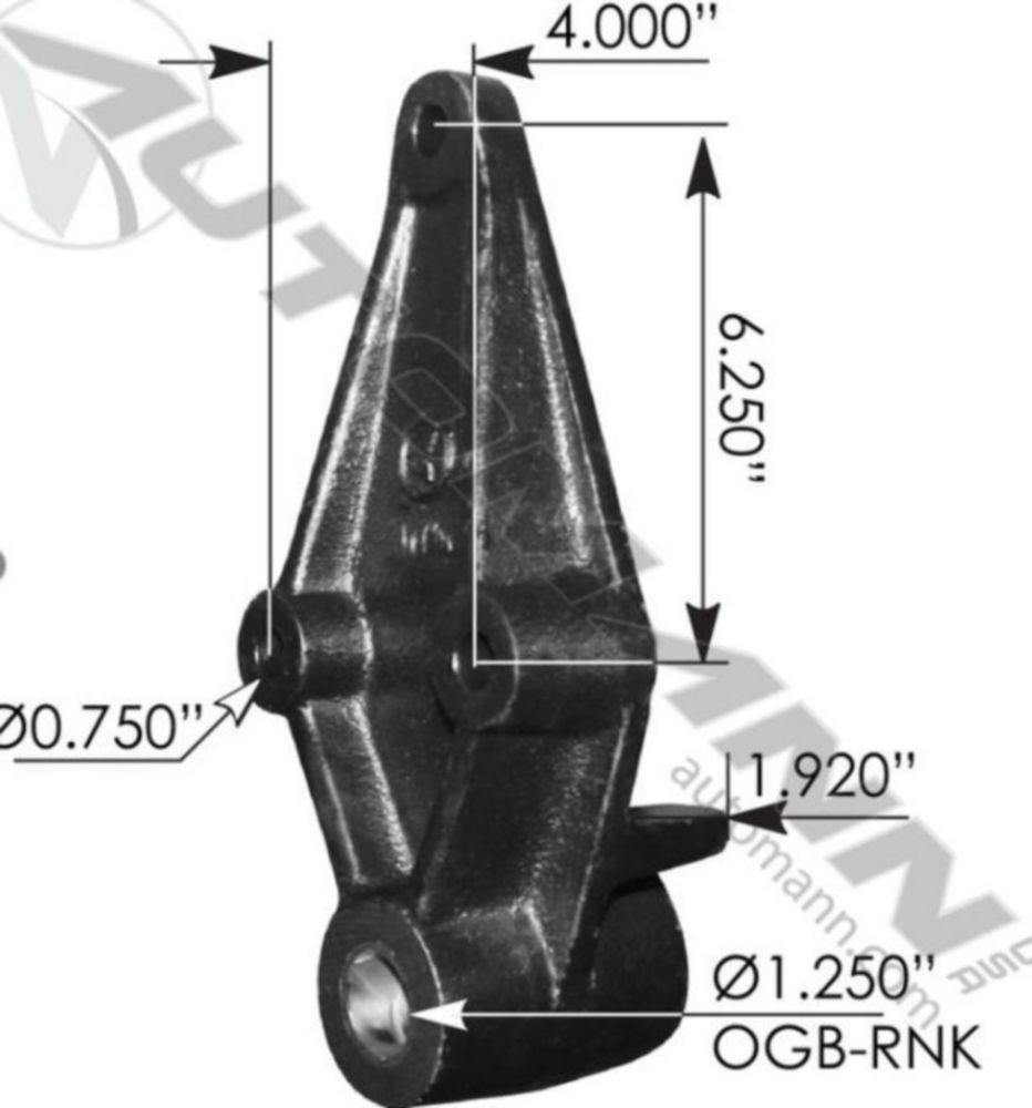 Automann Hanger 3/4in Holes Peterbilt