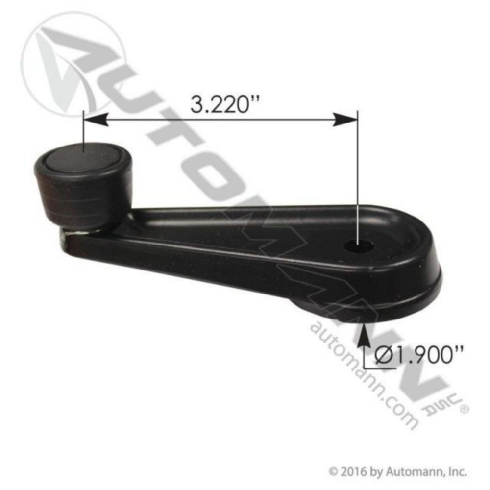 Automann Window Crank Handle Black IHC