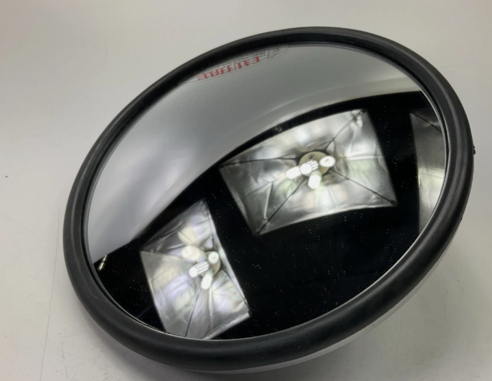 Automann Convex Mirror w/ L Bracket 6in S.Steel