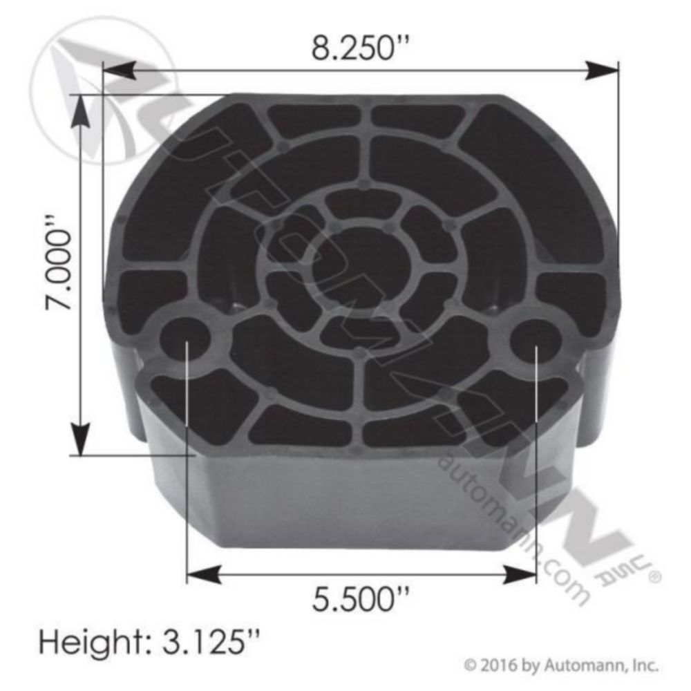 Automann Airbag Spacer 3-1/8in