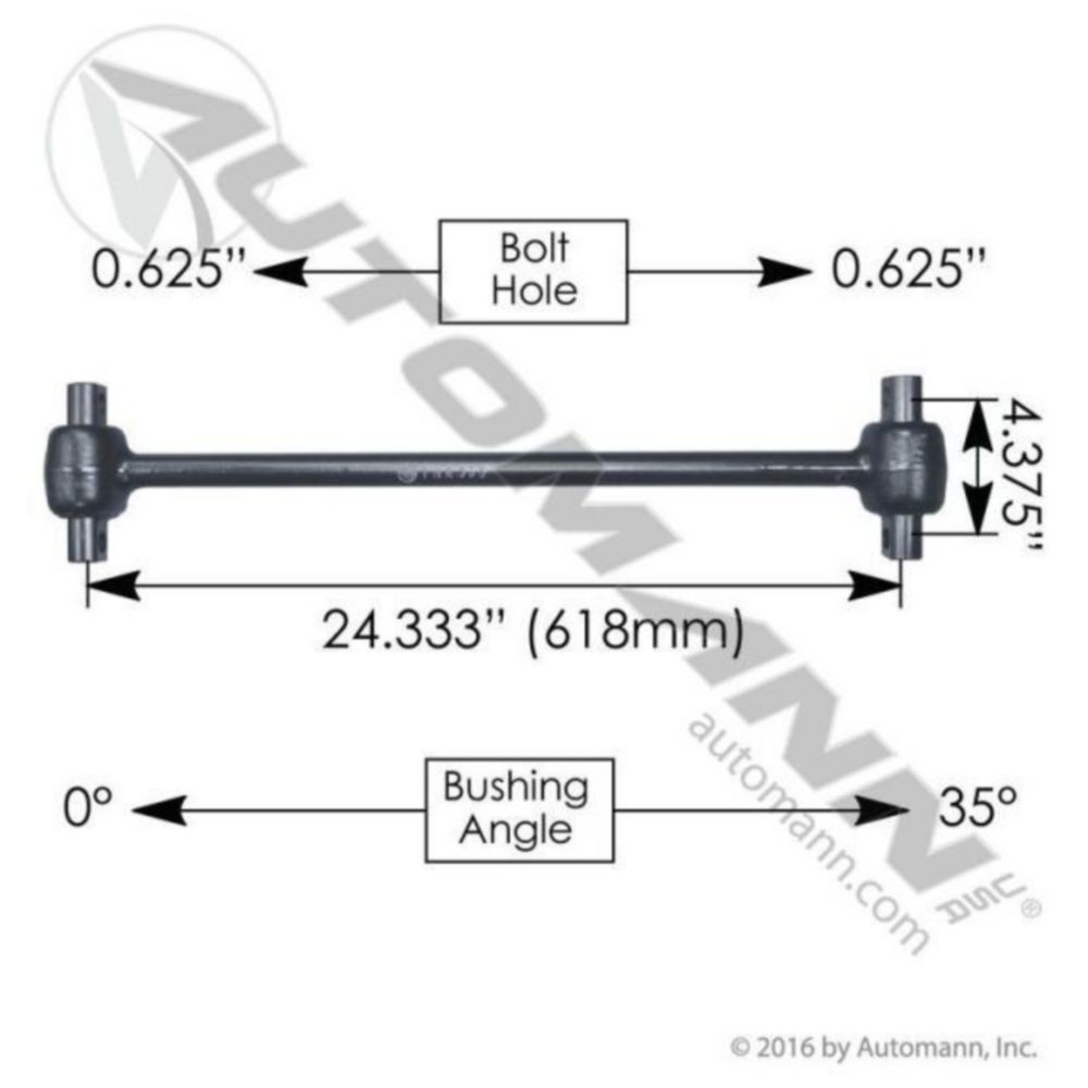 Automann Torque Rod 24.330in Freightliner