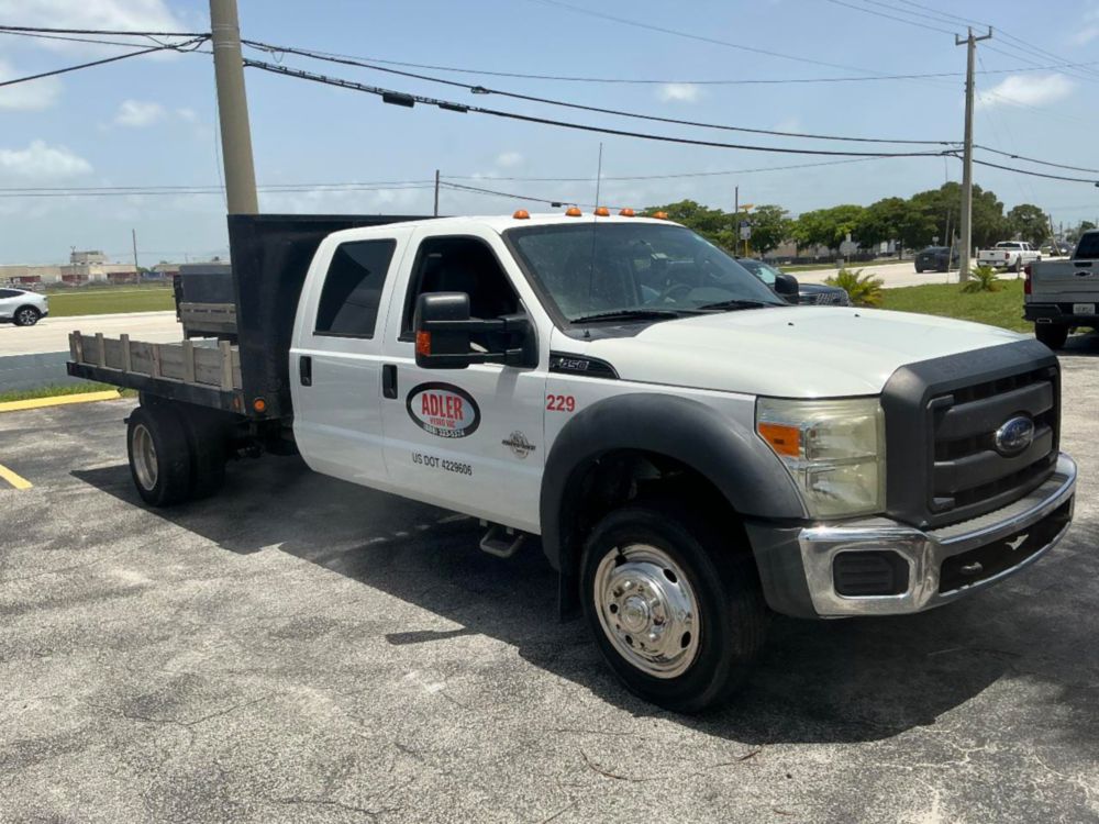 2012 Ford F-450 Crew Cab Flatbed Truck