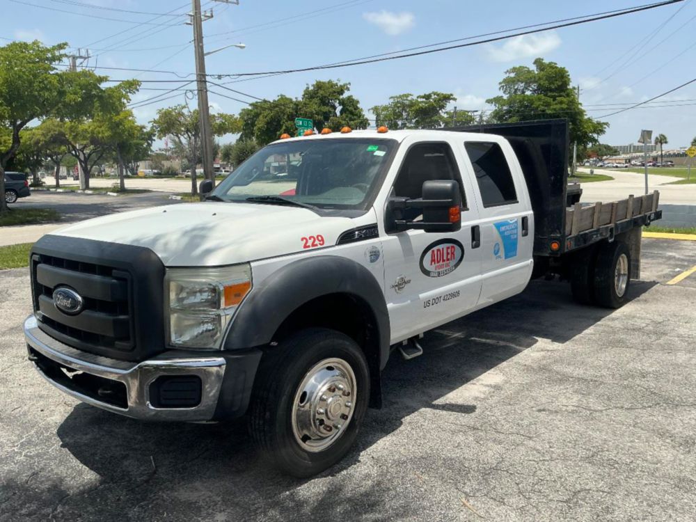 2012 Ford F-450 Crew Cab Flatbed Truck
