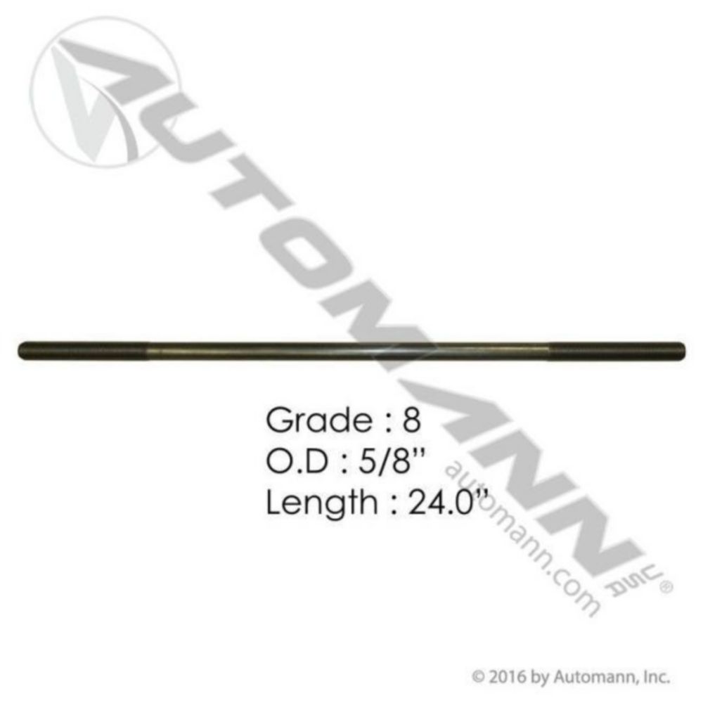 Automann 5/8in X 24in GR8 Threaded Rod