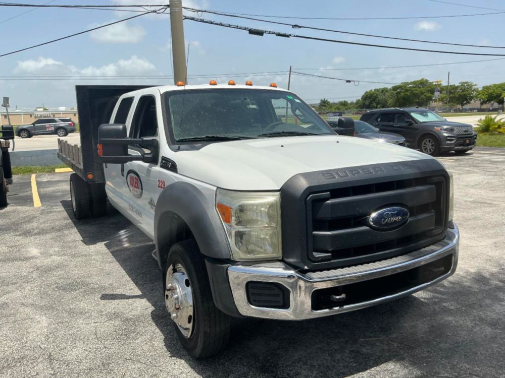 2012 Ford F-450 Crew Cab Flatbed Truck