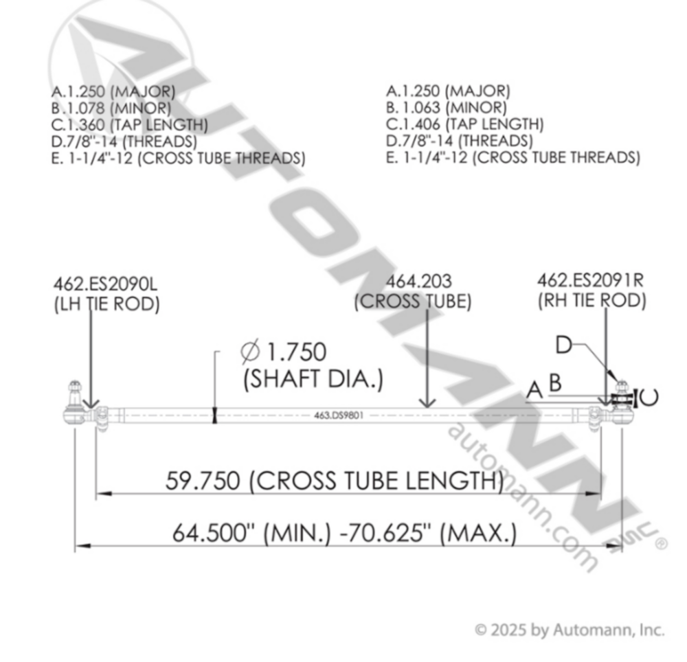 CROSS TUBE ASSEMBLY
