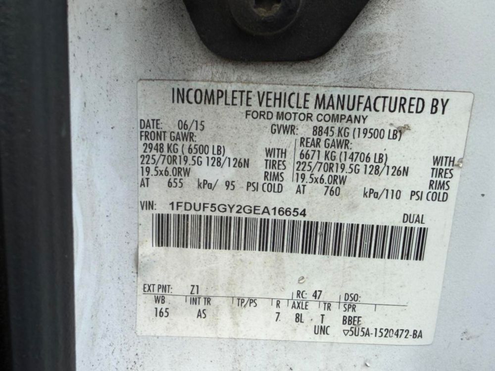 2016 Ford F-550 Versalift Bucket Truck