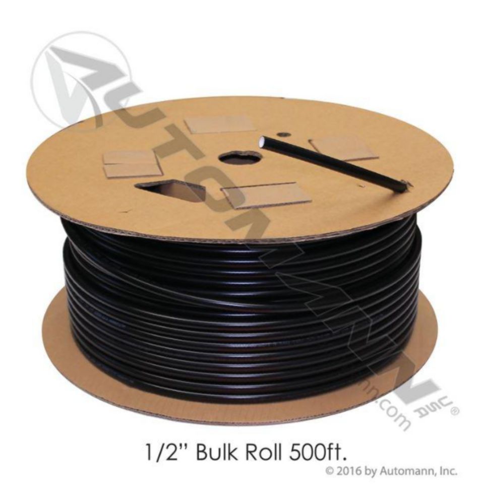 Automann Nylon Tubing 1/2in OD X 500FT Black