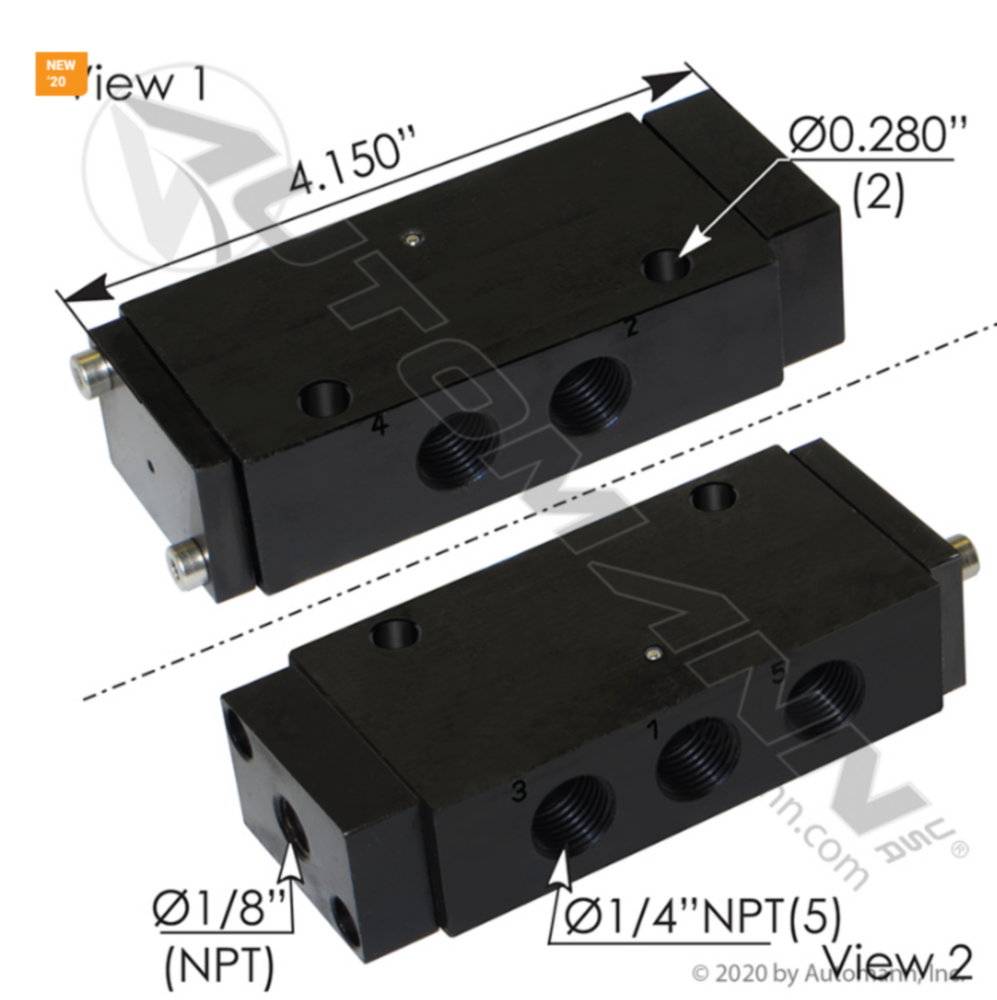 Automann Air Pilot Valve 4 Way