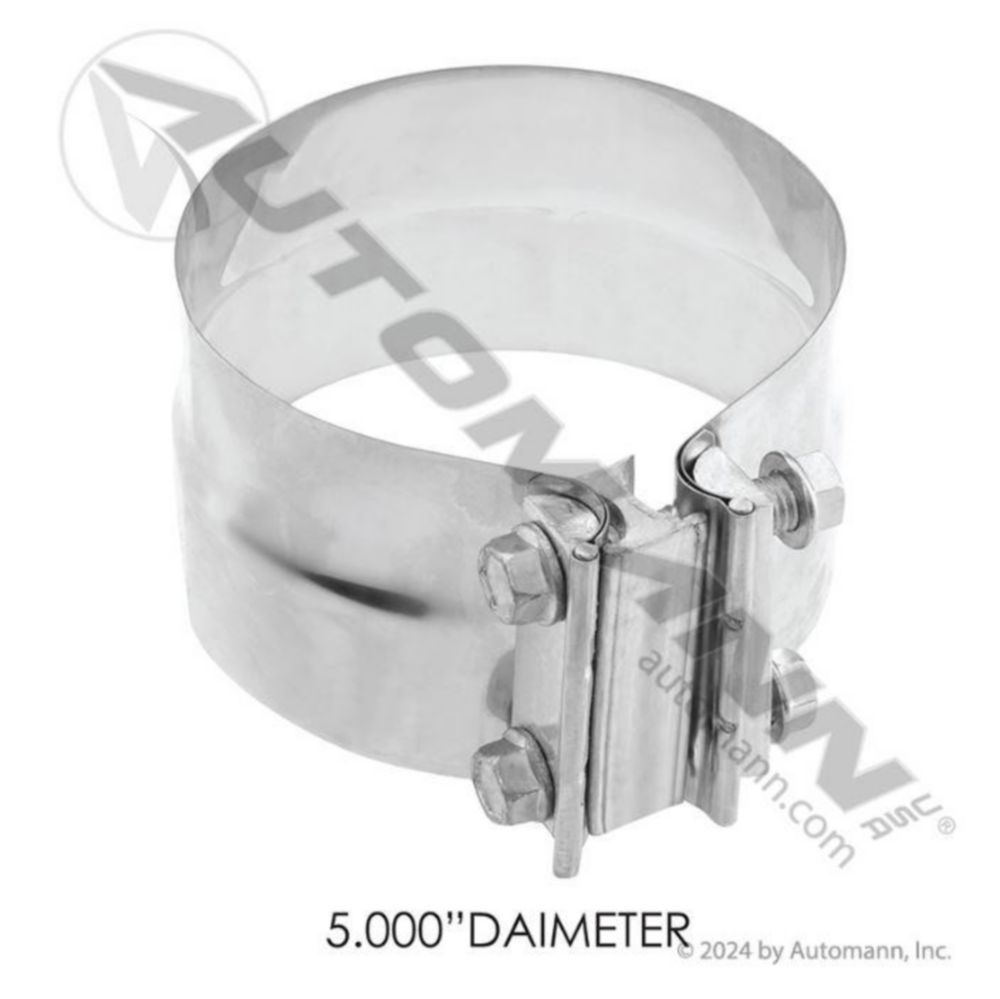 Automann Band Clamp Preformed 5in S.Steel Torca