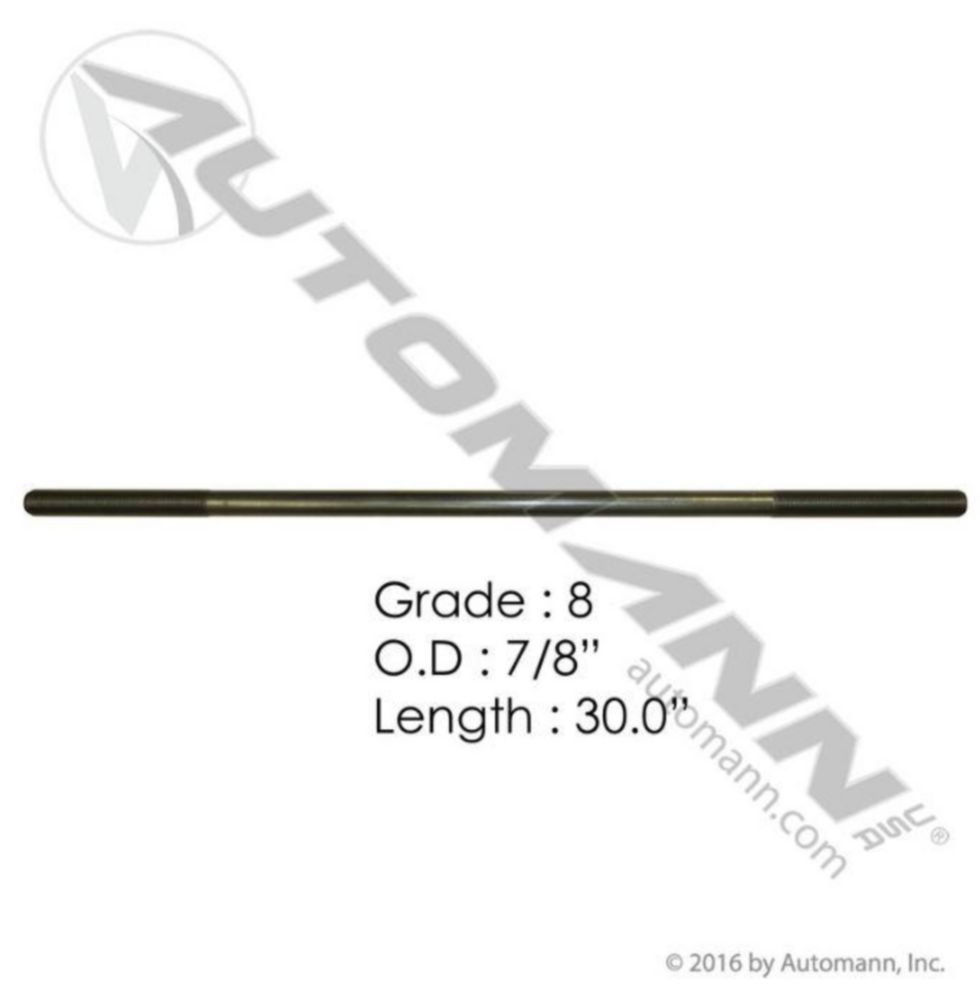 Automann 7/8in X 30in GR8 Threaded Rod