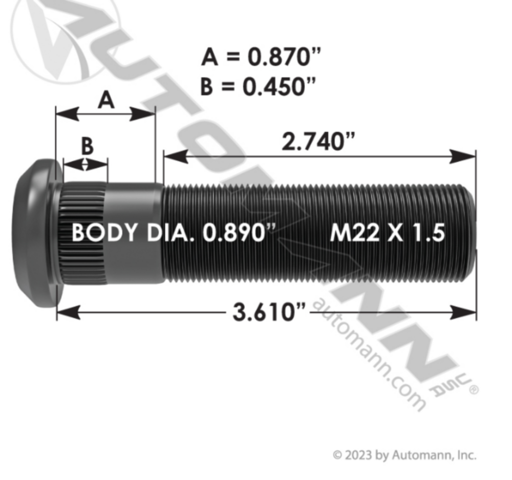 Automann Wheel Stud